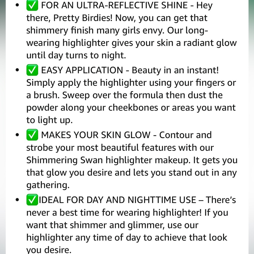 Pretty Vulgar Shimmering Swan Powder Vegan Highlighter NWOB in Sparkling Sass - Picture 7 of 16